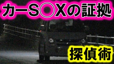 【滋賀県 ‐ 浮気調査】カーセックス不倫！探偵が捉えた決定的瞬間